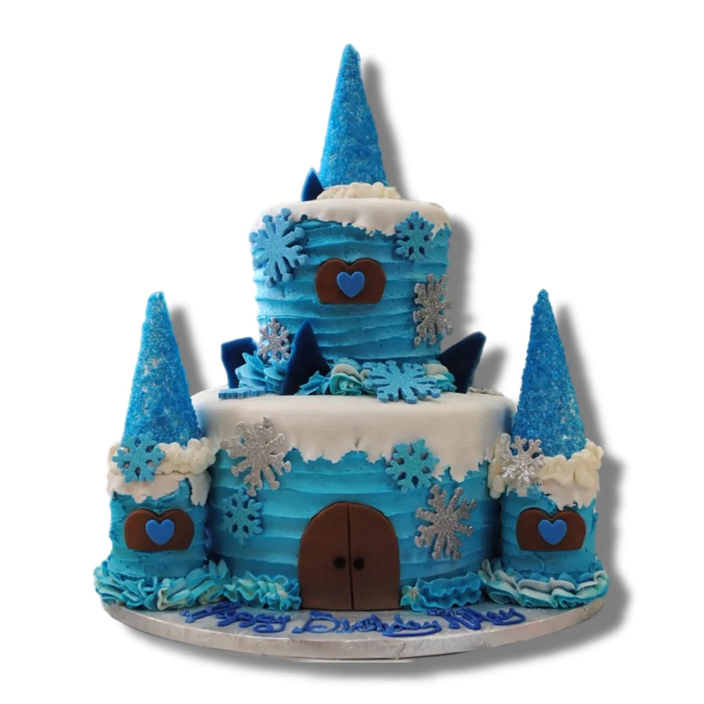 Baby Blue Icy Castle That's The Cake Bakery