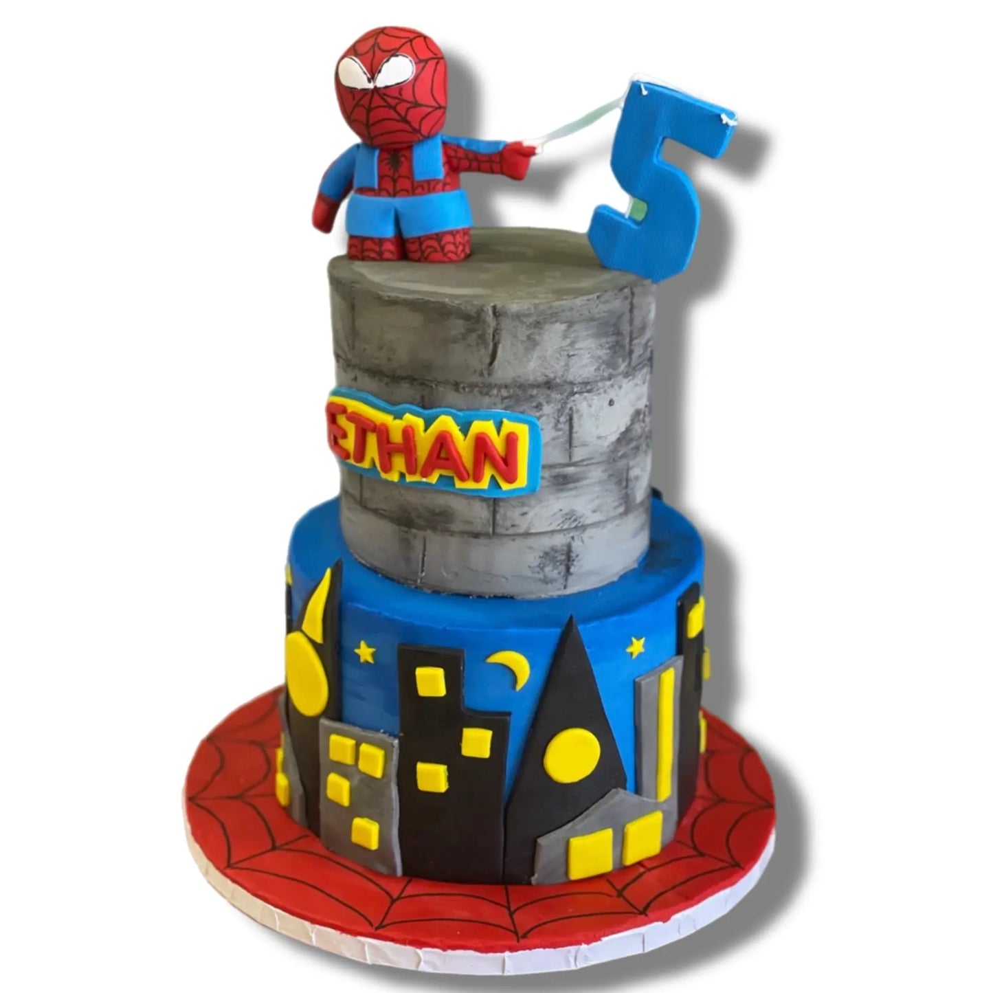 Little Spiderman catches a 5 That's The Cake Bakery
