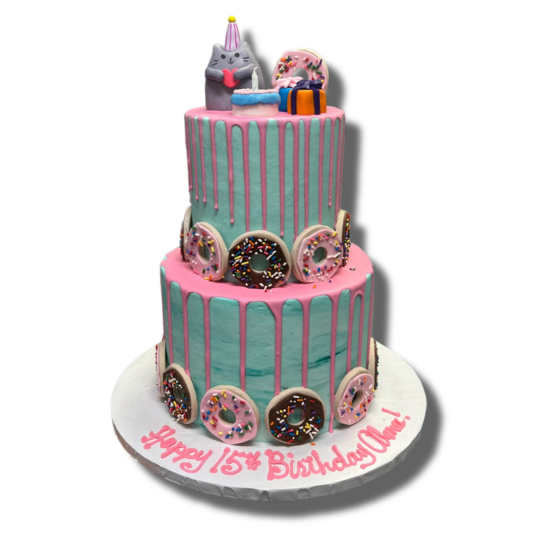 Donuts & Plushies Cake