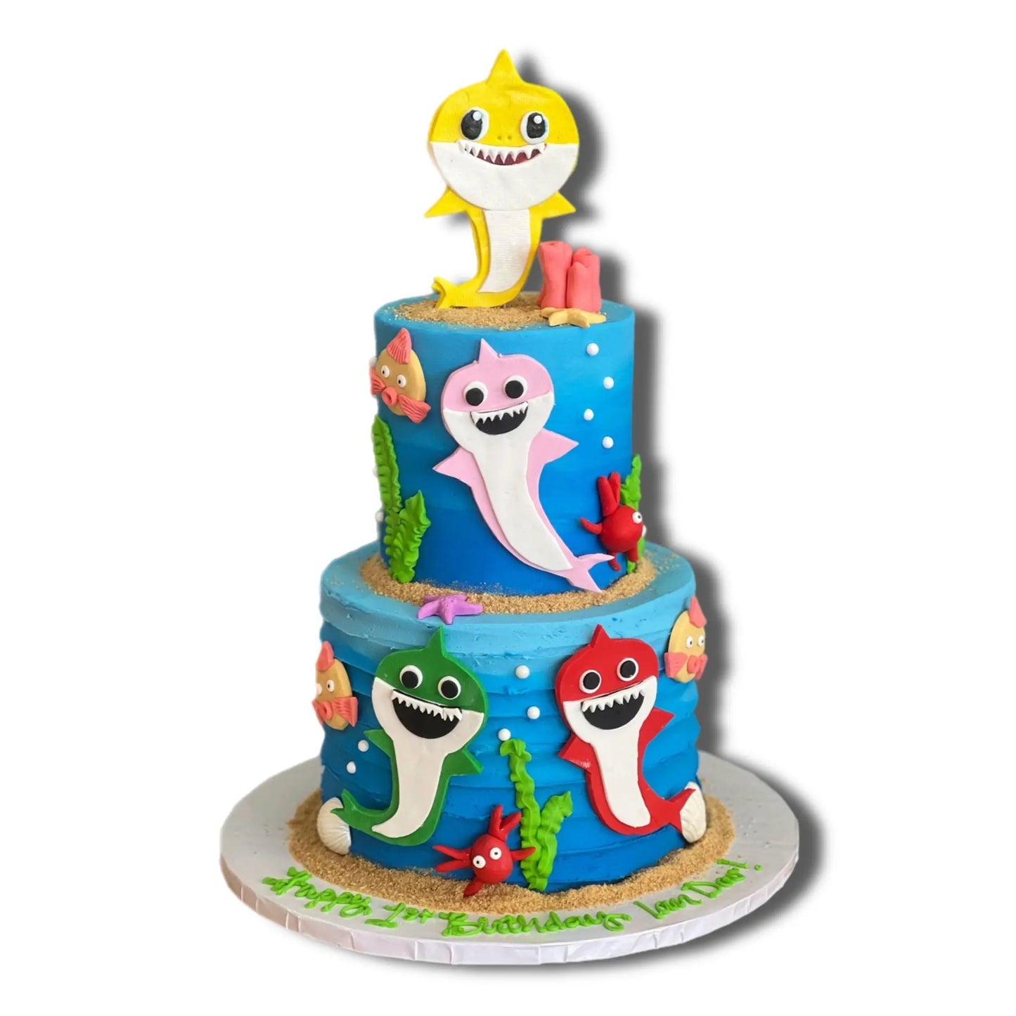 Baby Shark 2 Tier That's The Cake Bakery