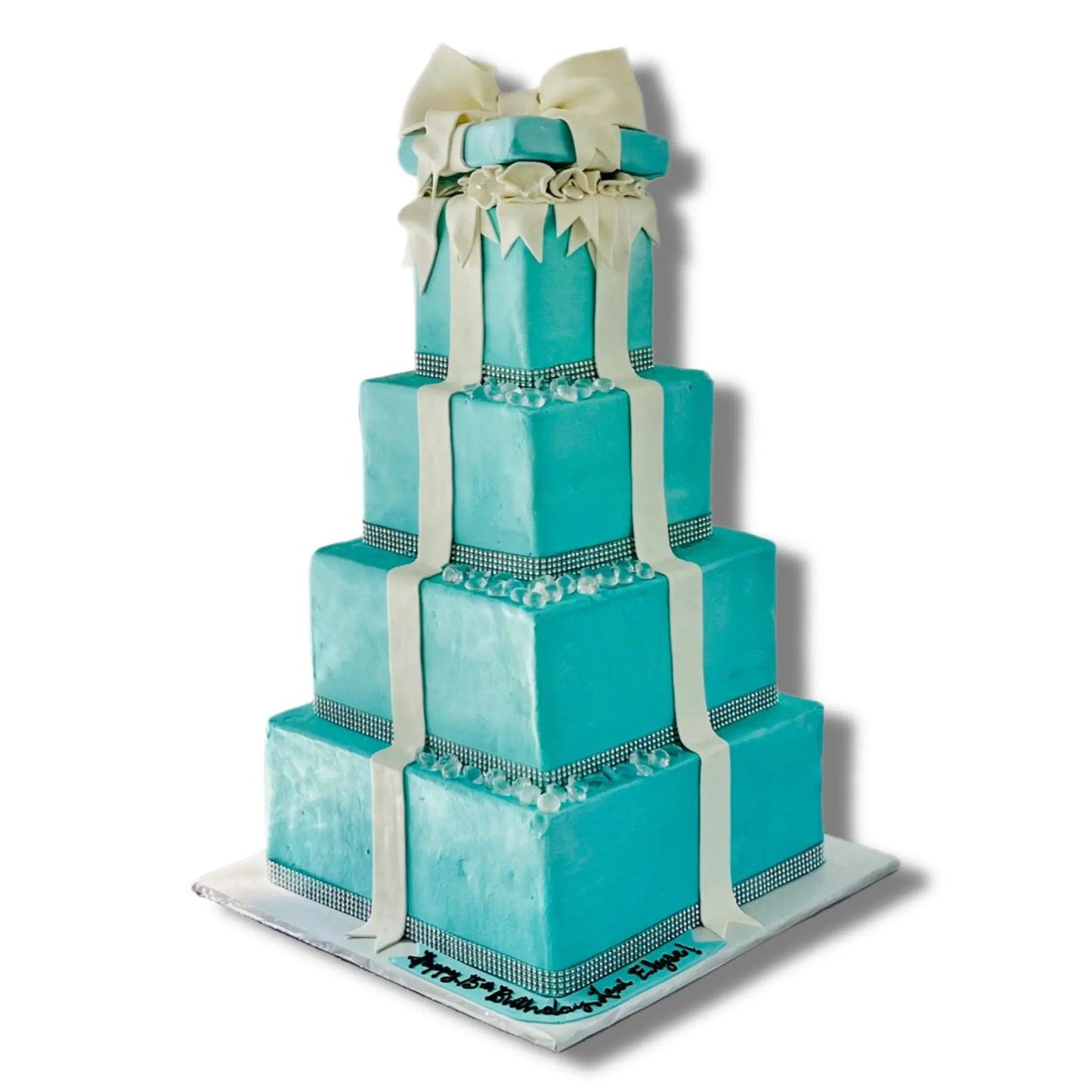 Tiffany & Co Glamorous 4 Tier That's The Cake Bakery