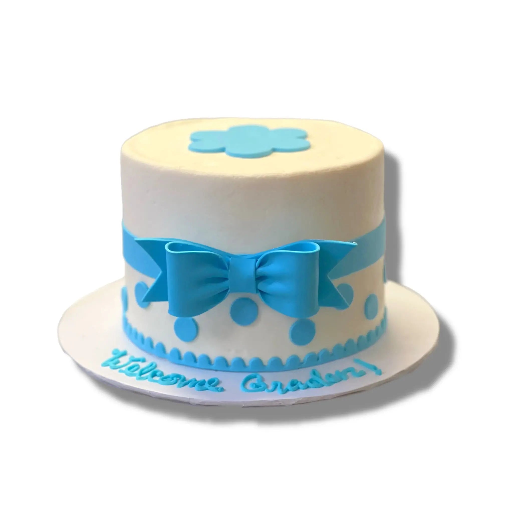 Clean Baby Shower Cake That's The Cake Bakery