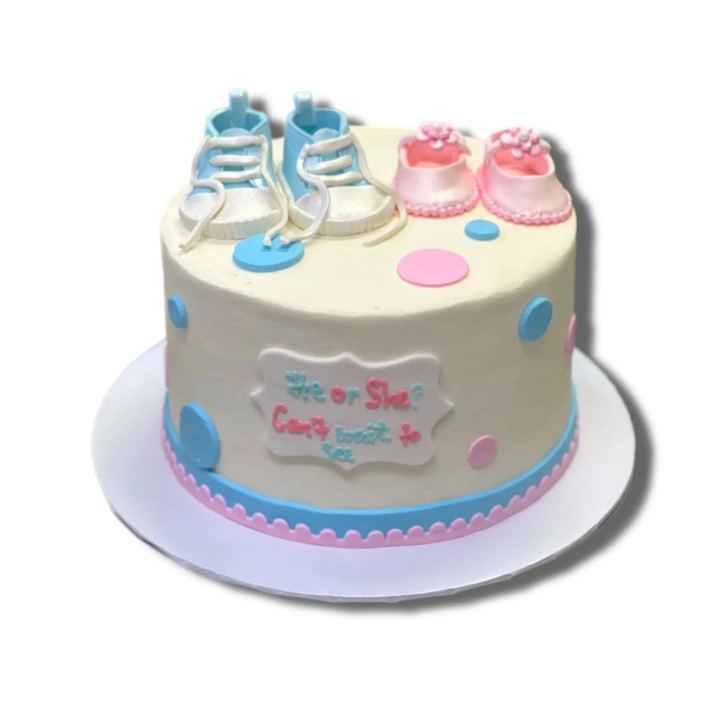 Gender Reveal Dots n Shoes That's The Cake Bakery