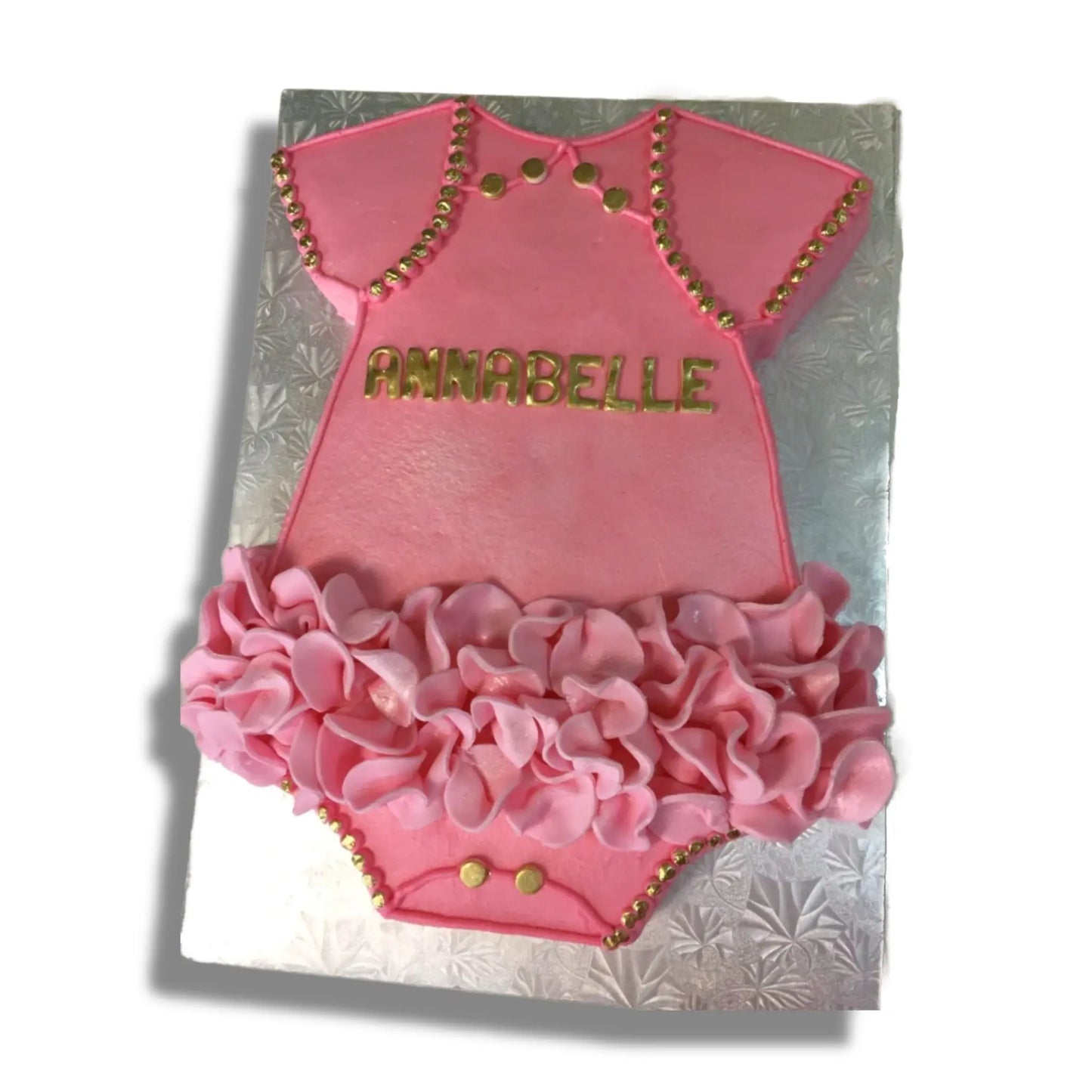 Onesie with Ruffles Baby Shower That's The Cake Bakery