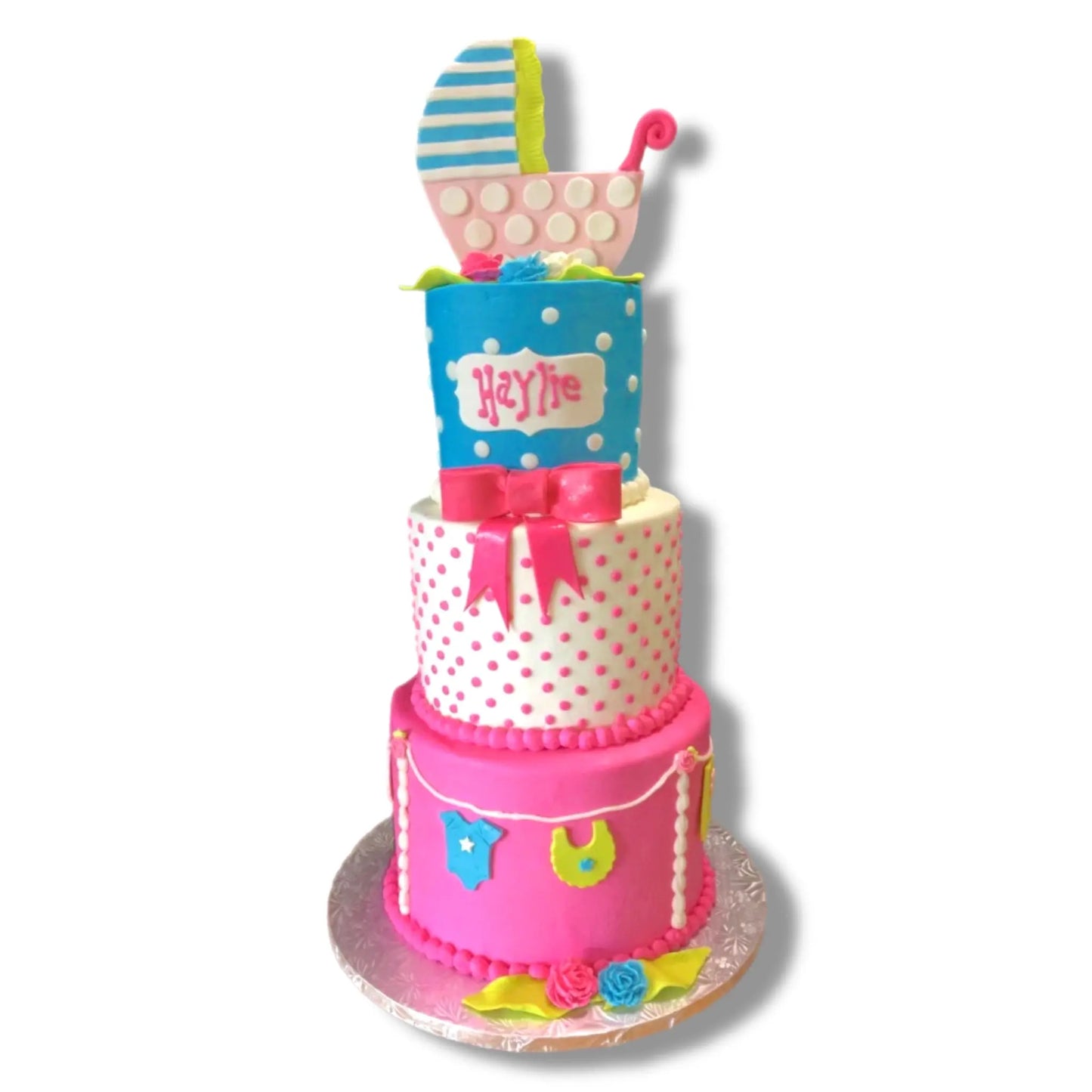 Hot Pink Baby Stroller Cake That's The Cake Bakery