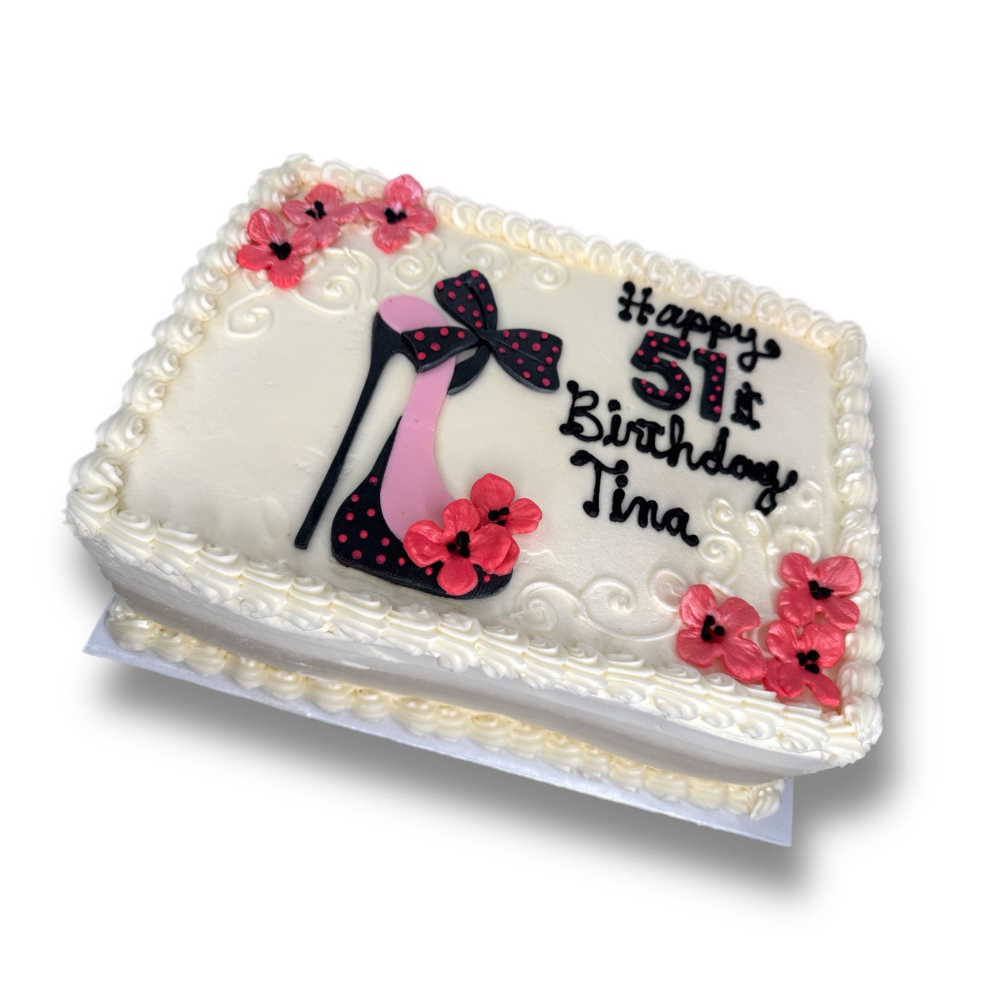 Glamorous High Heel Sheet Cake