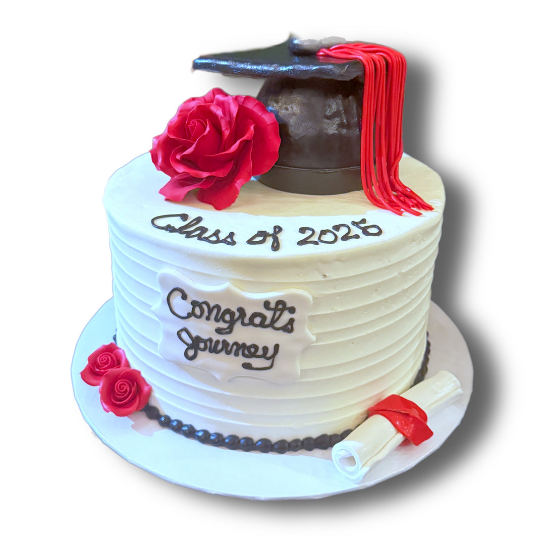 Elegant Graduation Cake