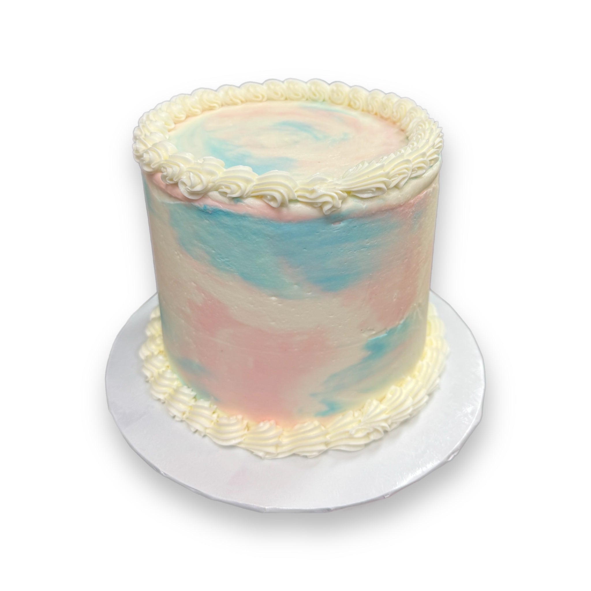 Simple Gender Reveal Cake