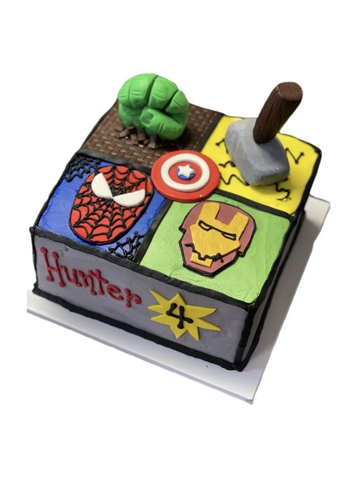 Superhero's Birthday Cake - That's The Cake Bakery