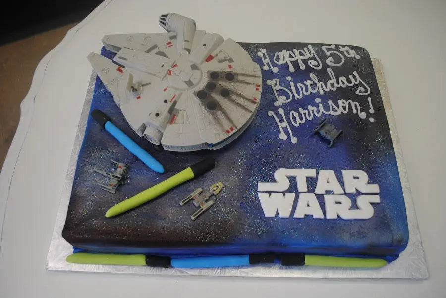 Star Wars and Millennium Falcon Cake That's The Cake Bakery