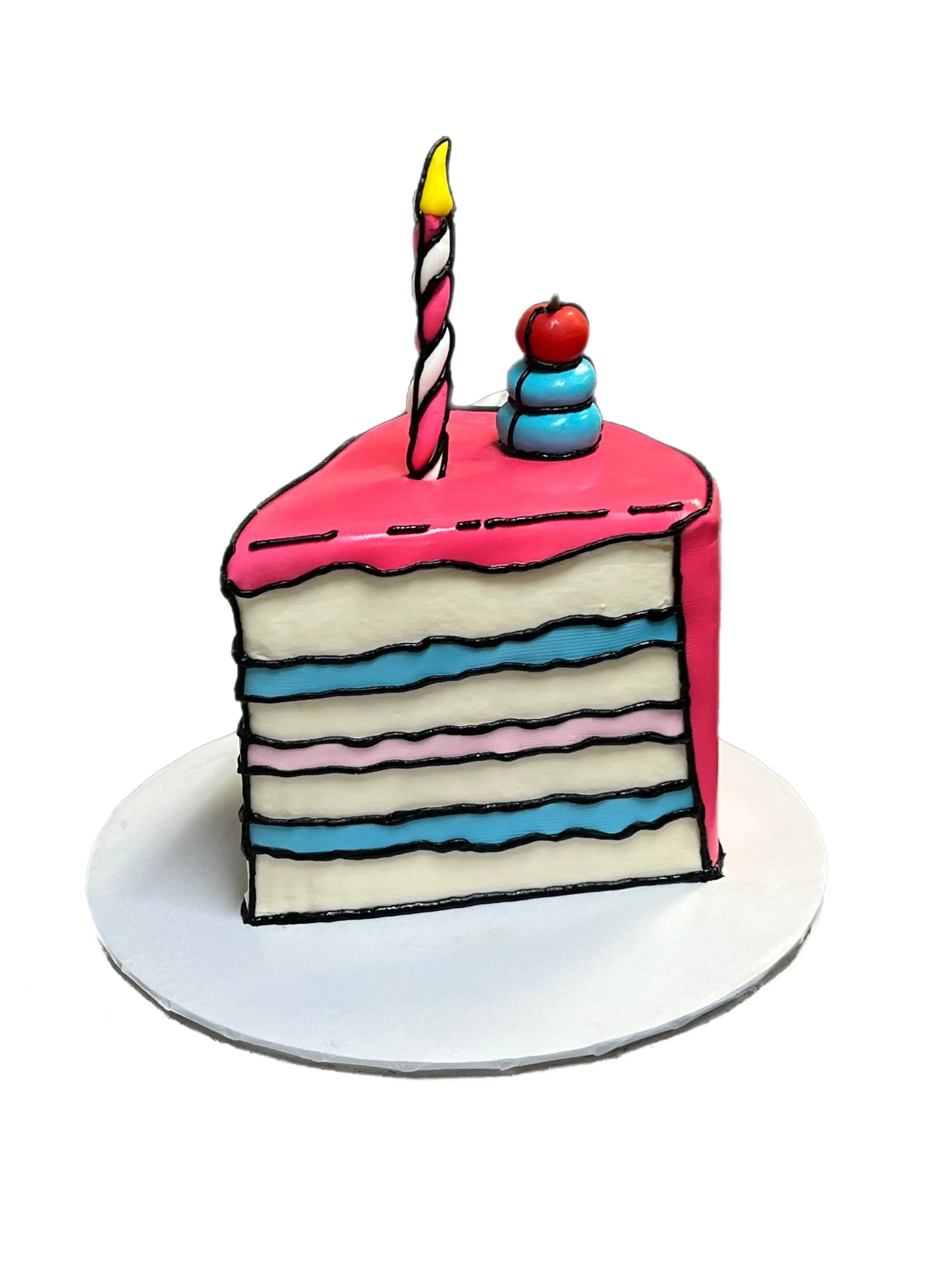 Cartoon Cake Slice (3D) That's The Cake Bakery