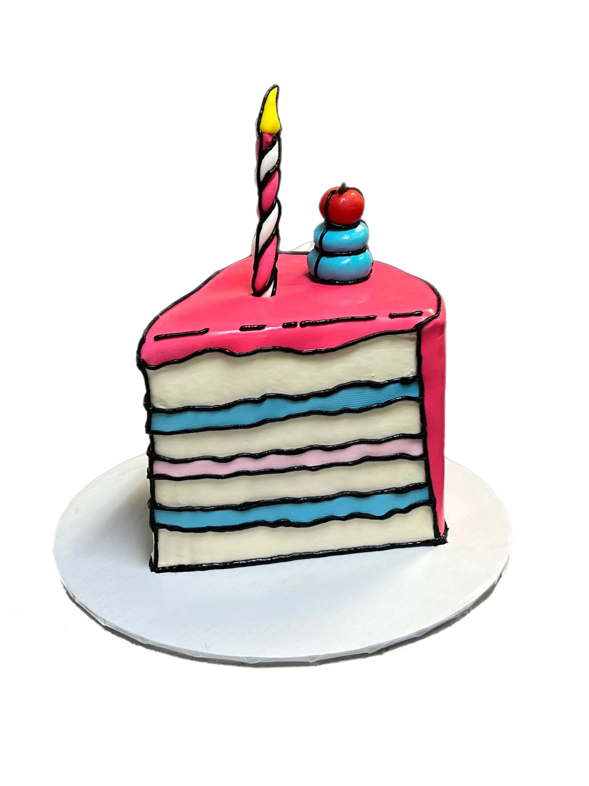 Cartoon Cake Slice (3D) That's The Cake Bakery