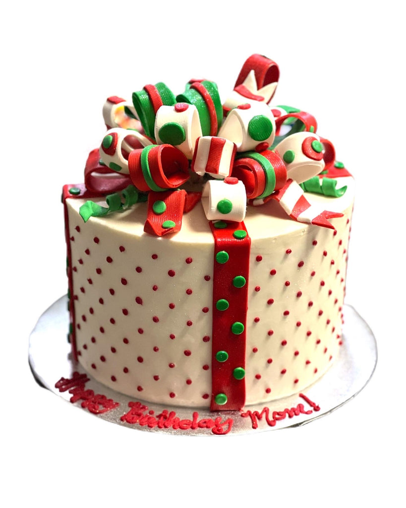 Christmas Bow - That's The Cake Bakery