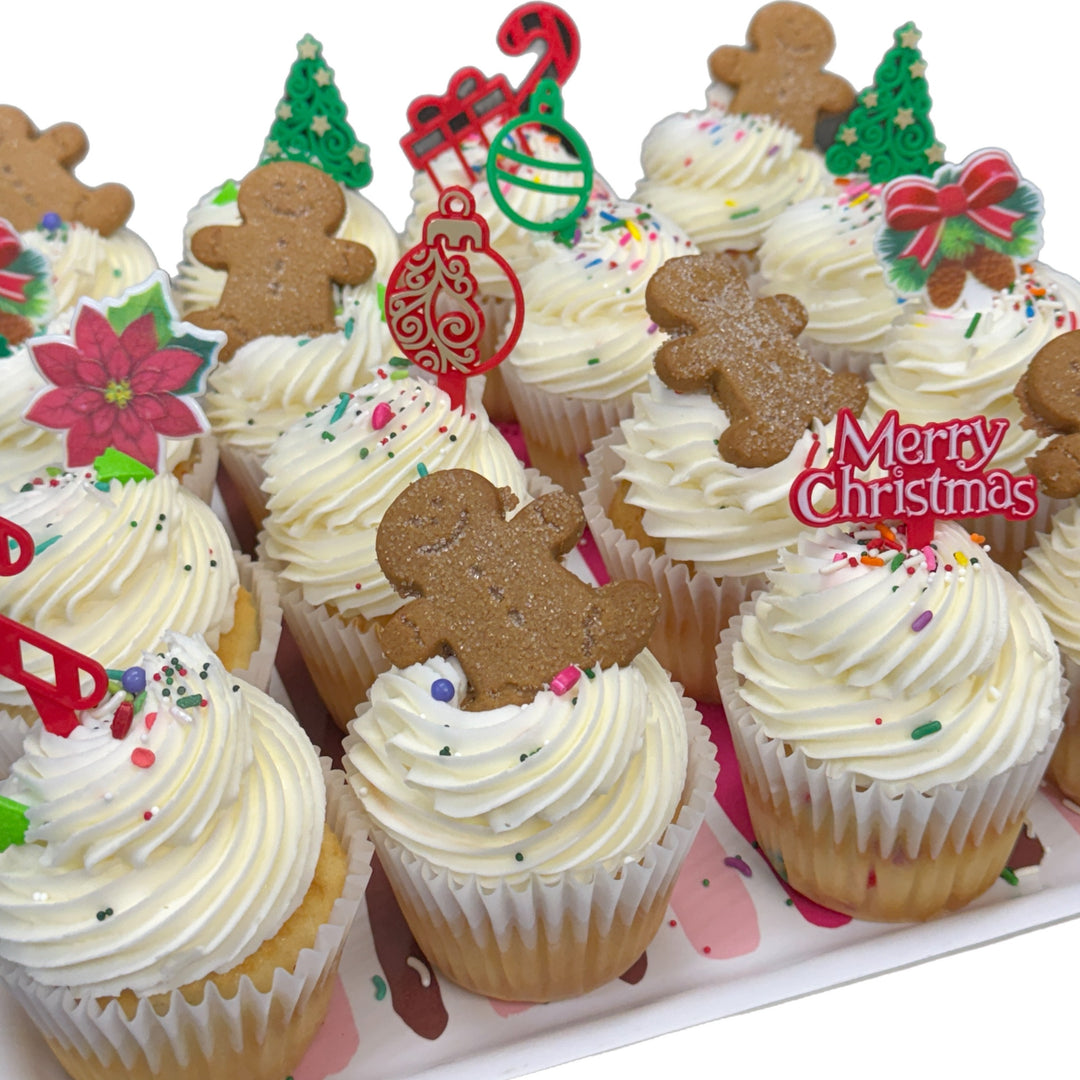 Christmas Decorated Cupcakes