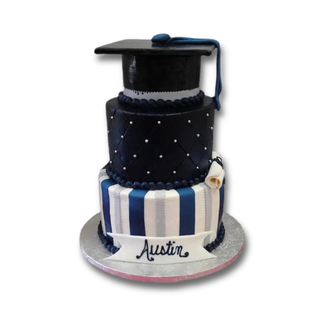 Classy Graduation Cake
