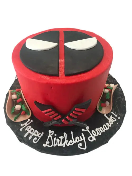 Deadpool Eats Tacos That's The Cake Bakery