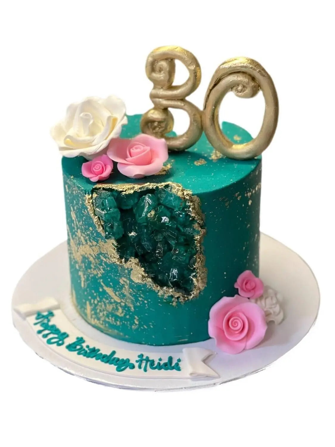 Elegant Geode Birthday Cake That's The Cake Bakery