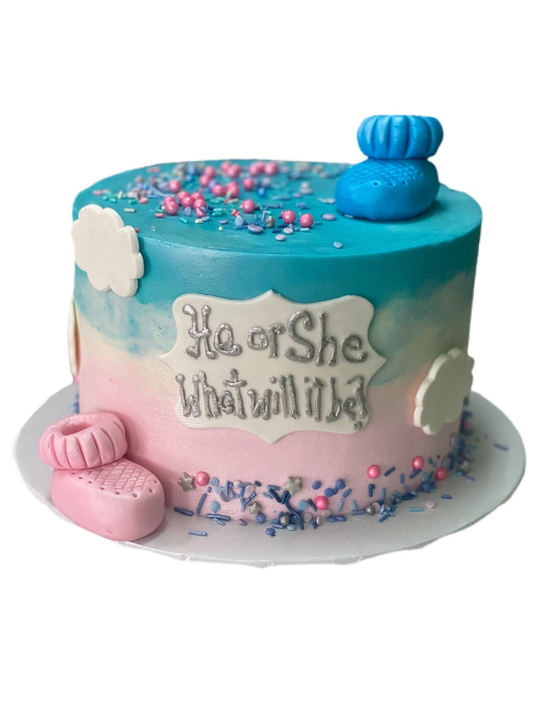 What Will It Be? Gender Reveal Cake - That's The Cake Bakery