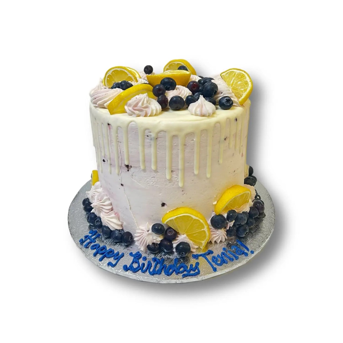 Signature Lemon Blueberry Cake That's The Cake Bakery