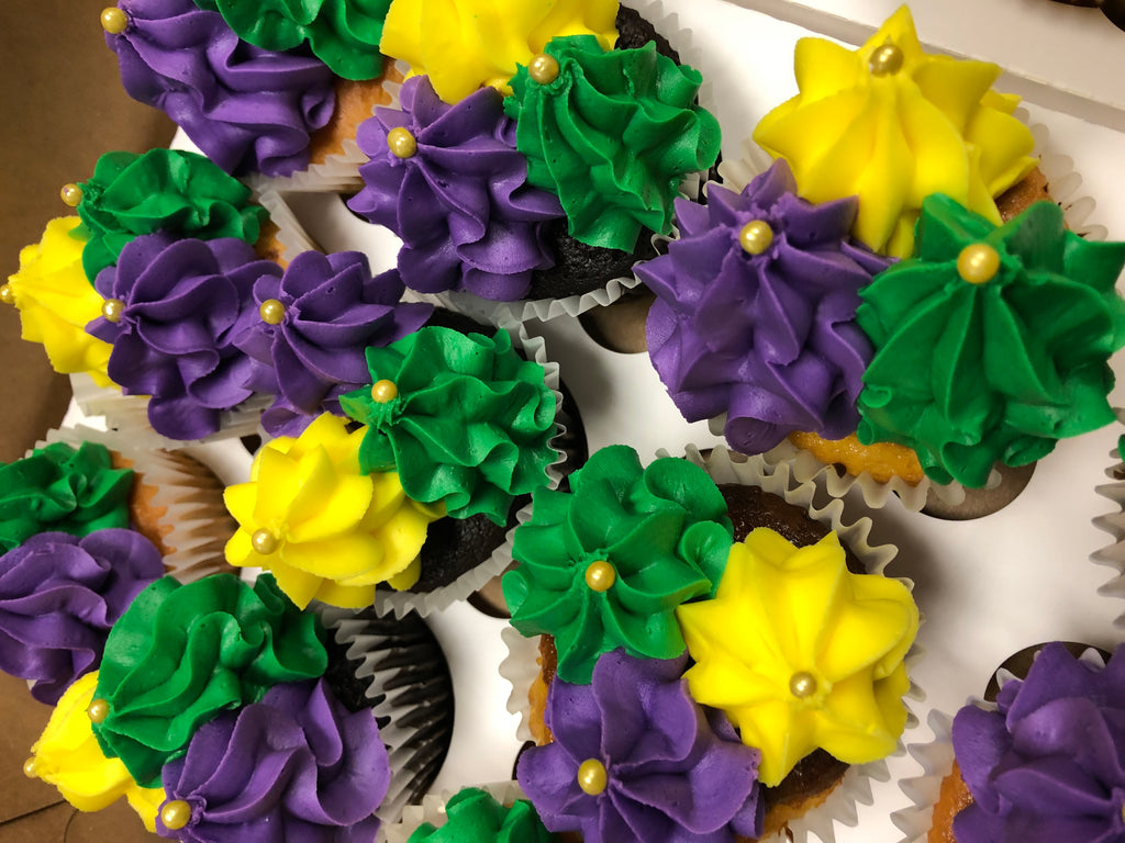 Mardi Gras Themed Cupcakes - That's The Cake Bakery