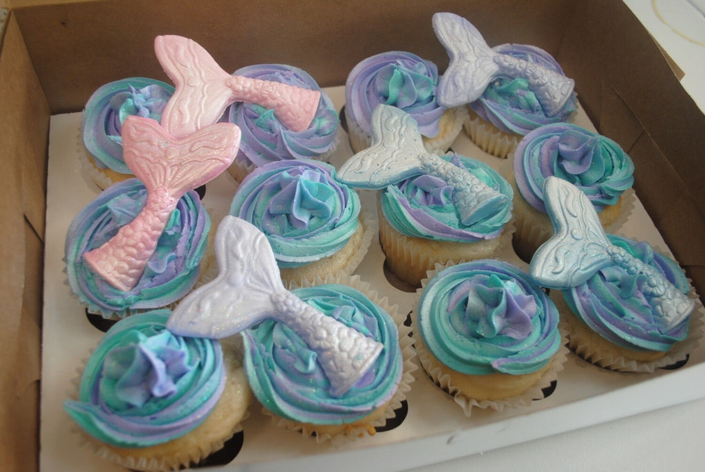 Custom Mermaid Tail Cupcakes - That's The Cake Bakery