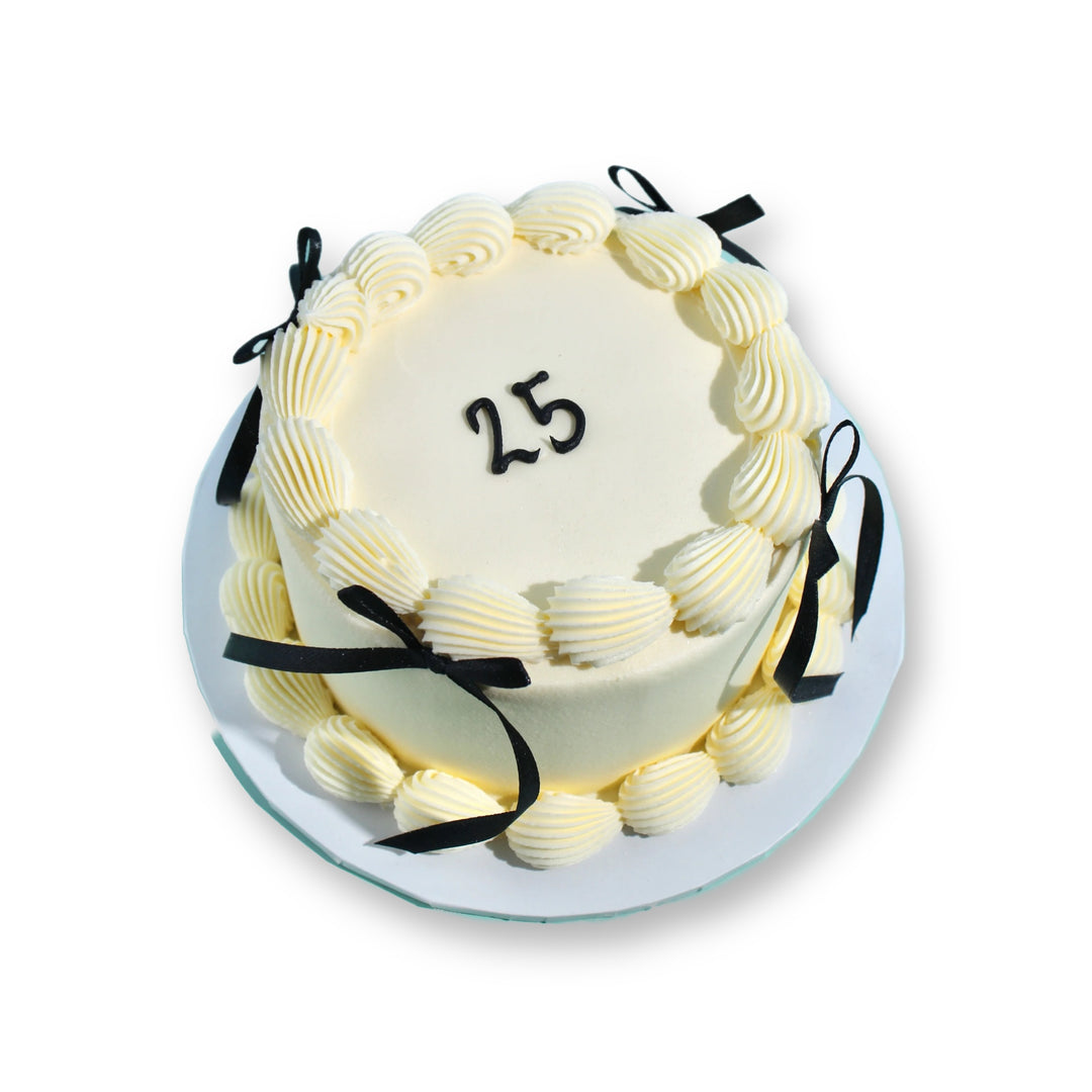 Mini Message Cake with Ribbon Bows