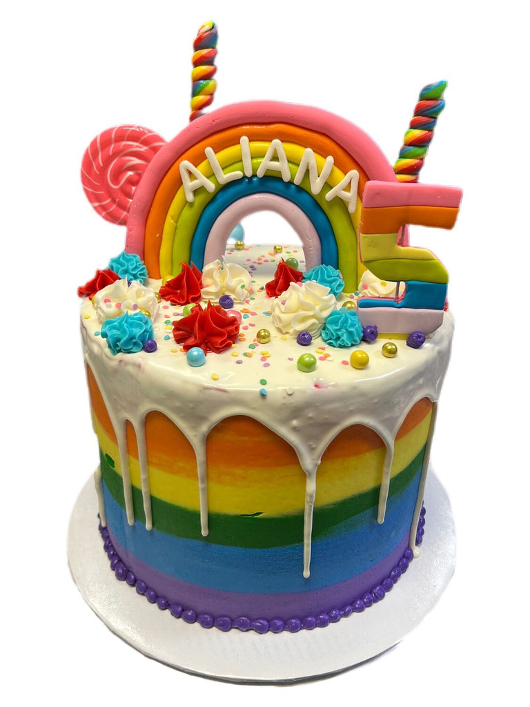 Rainbow Striped Cake - That's The Cake Bakery