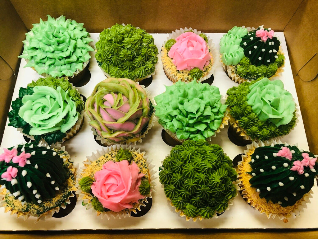 Buttercream Succulent Cupcakes - That's The Cake Bakery