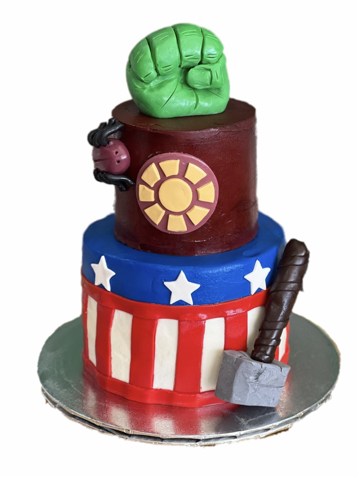 Tiered Superhero Cake - That's The Cake Bakery