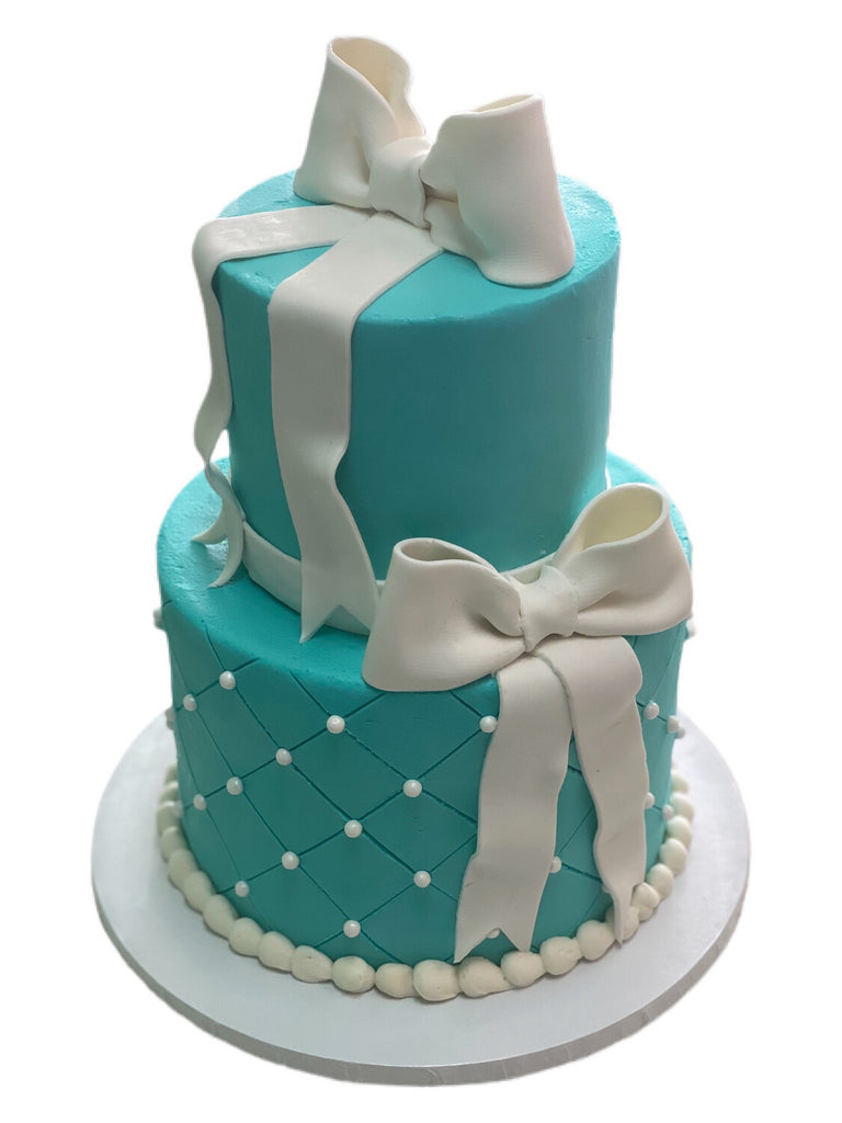 Tiffany & Co Cake ~ 2 Tier - That's The Cake Bakery